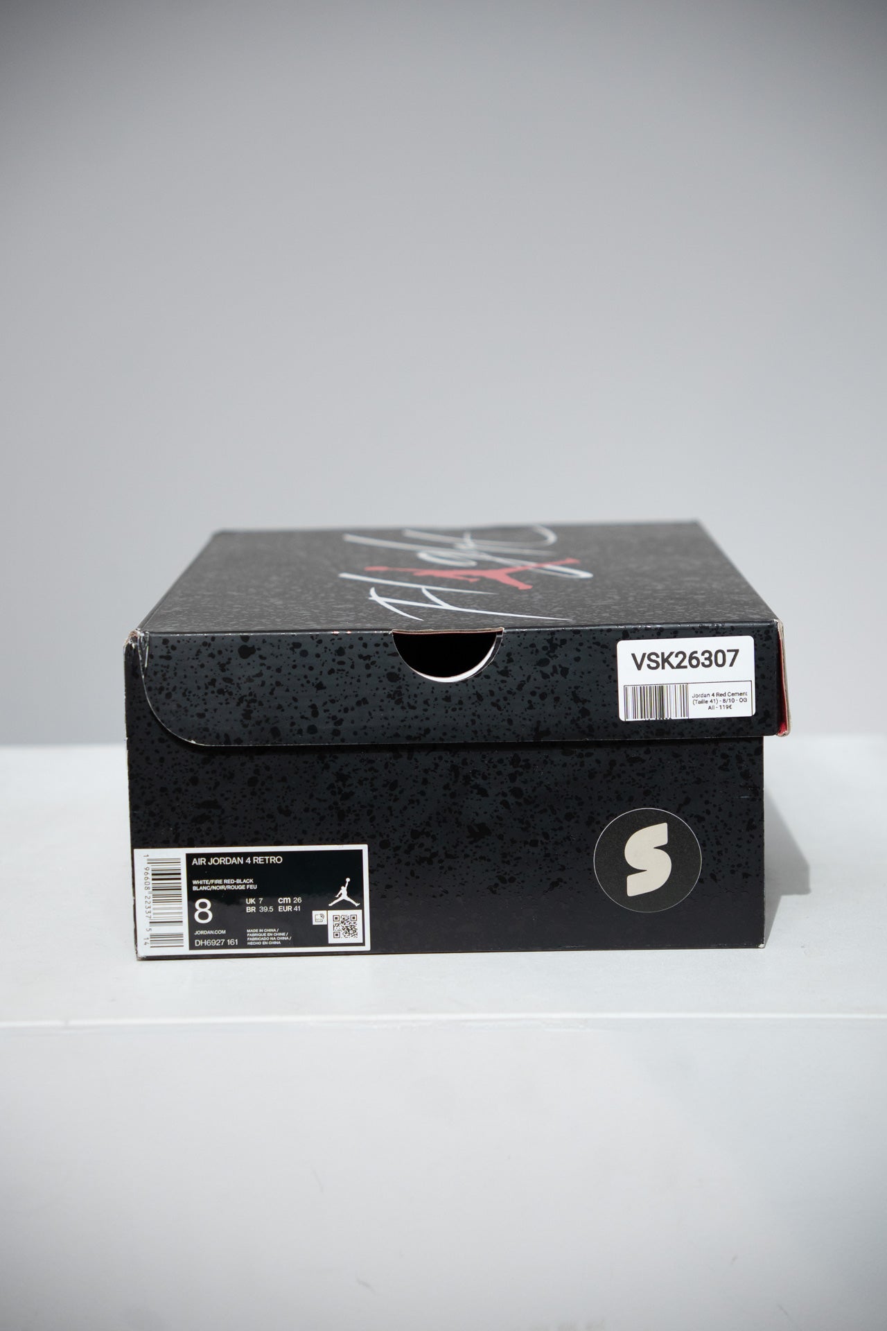 Jordan 4 Red Cement (Taille 41)