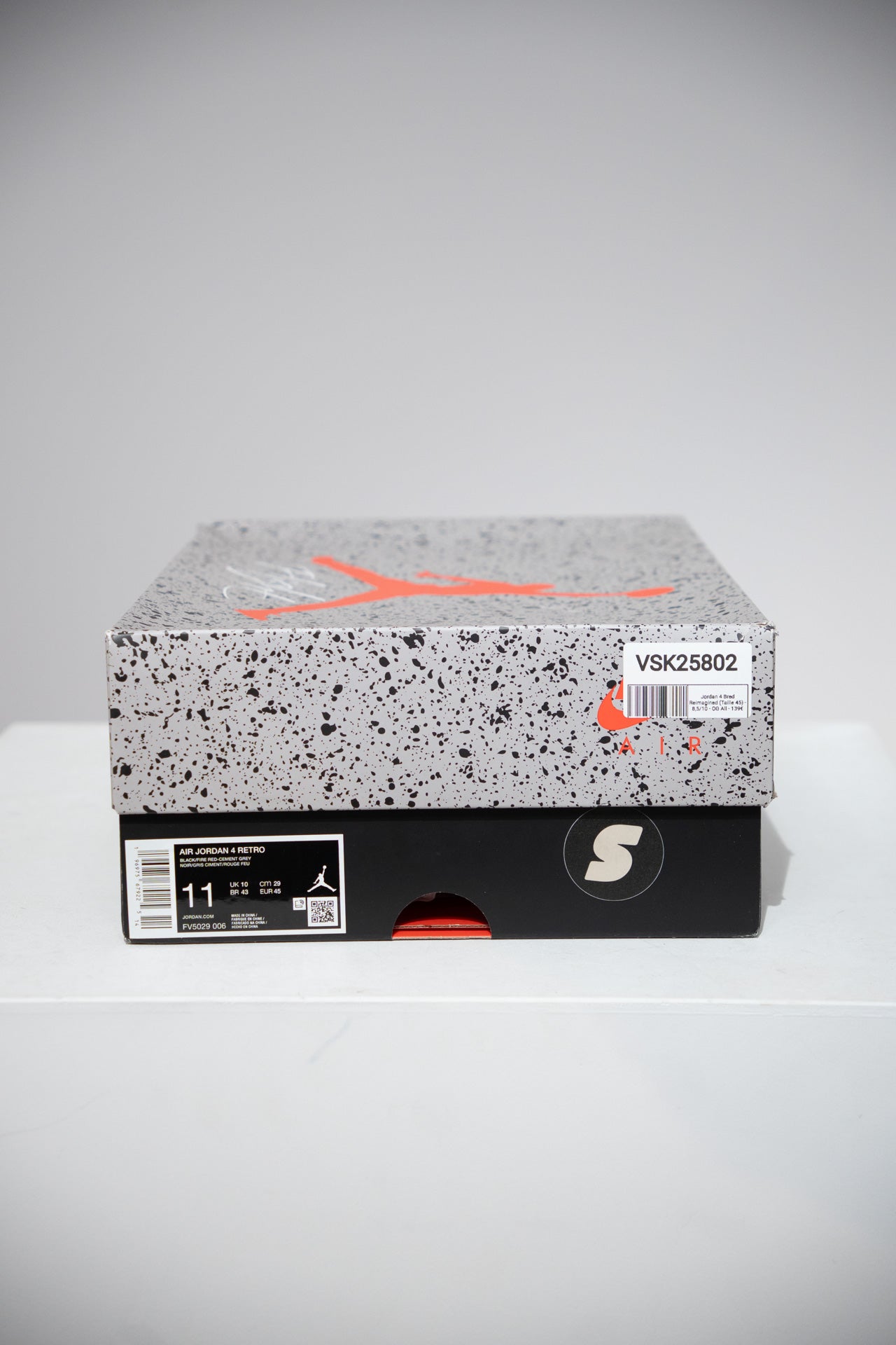Jordan 4 Bred Reimagined (Taille 45)
