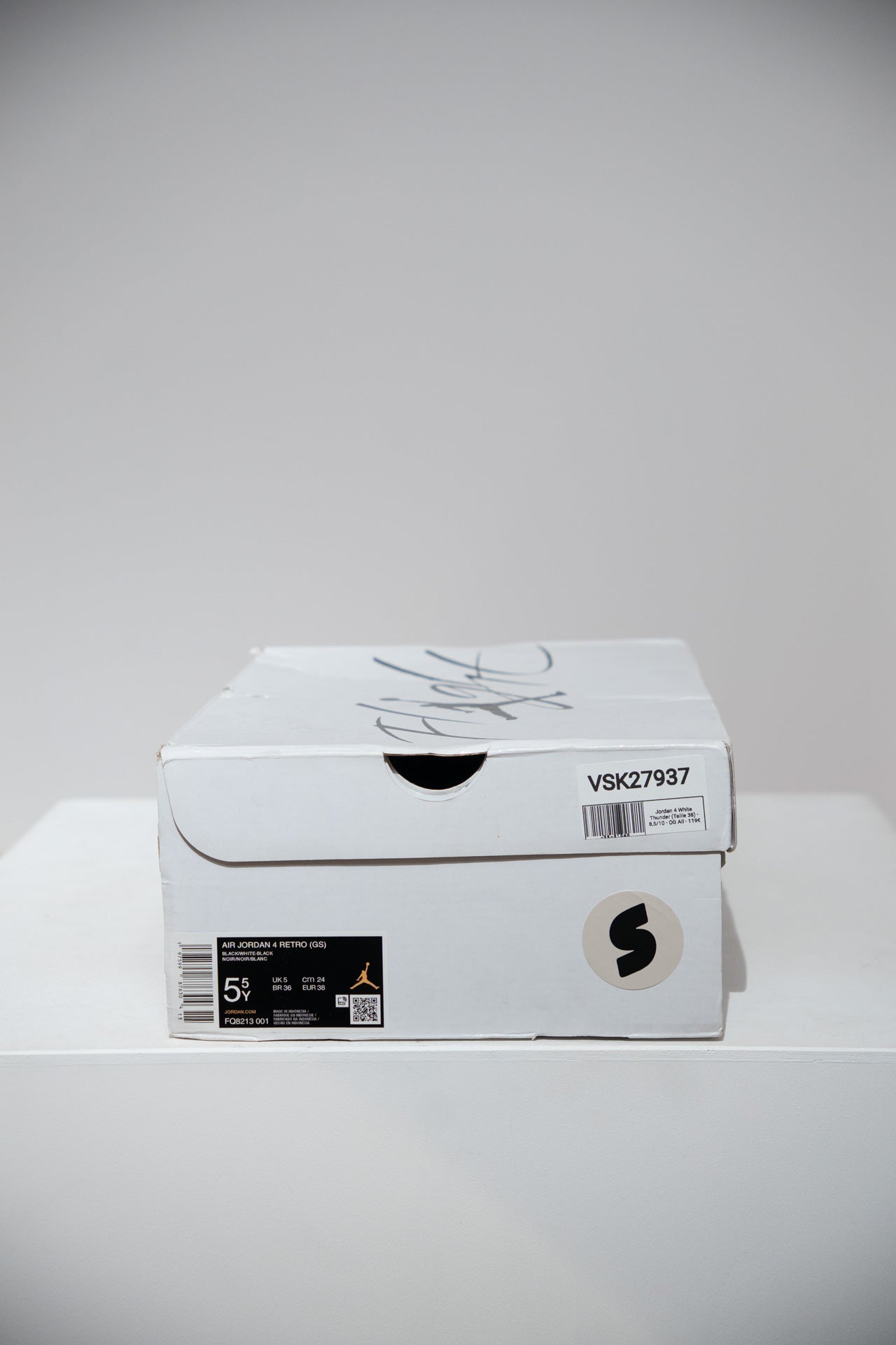 Jordan 4 White Thunder (Taille 38)