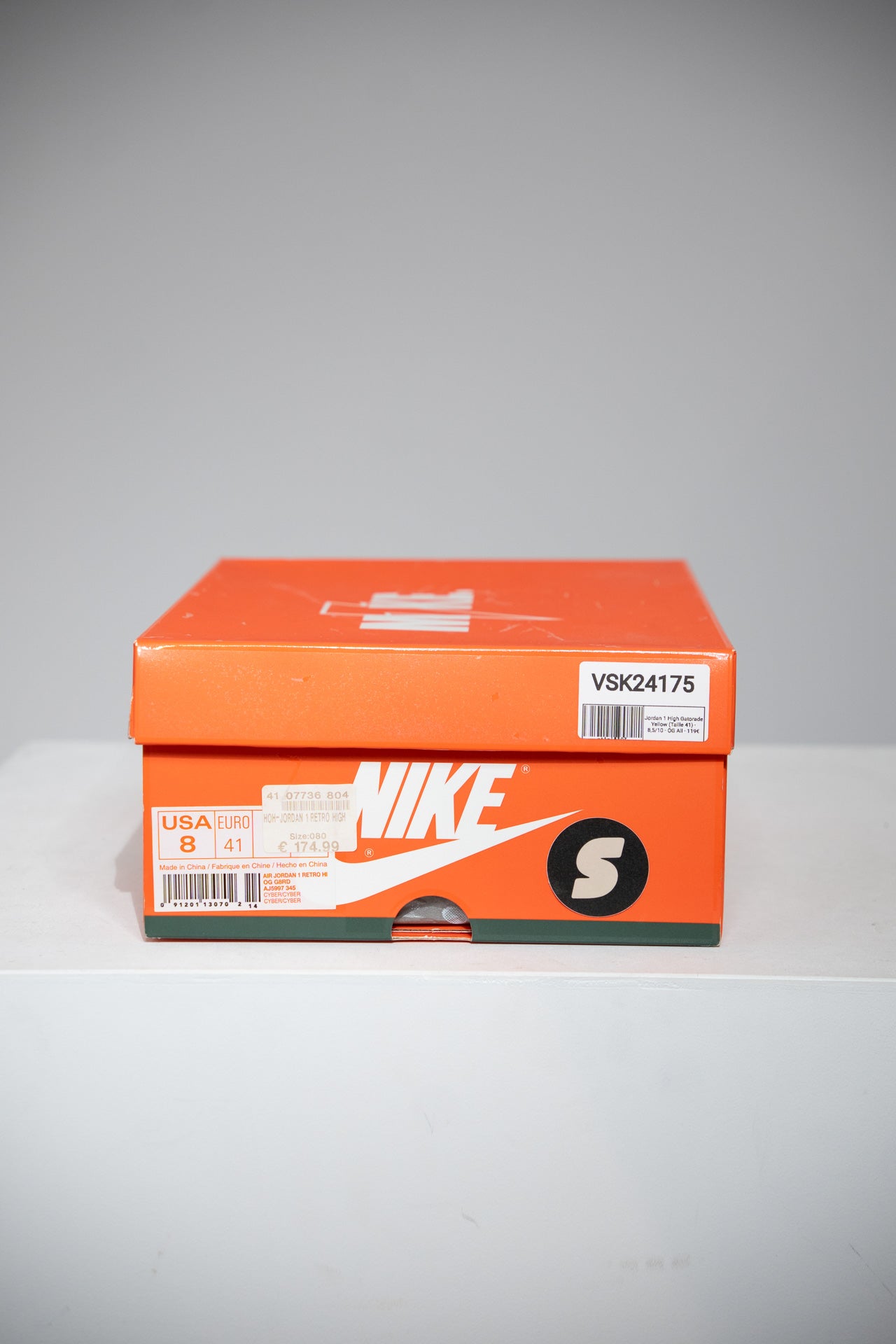 Jordan 1 High Gatorade Yellow (Taille 41)