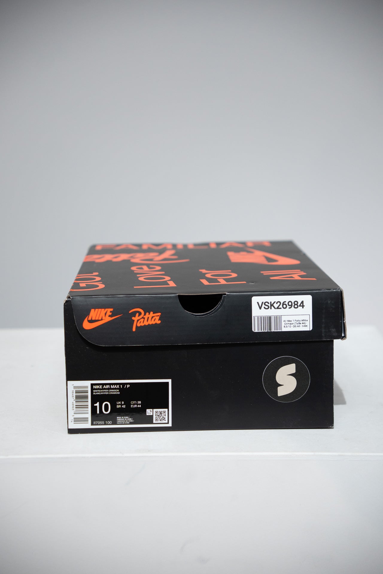 Air Max 1 Patta White Crimson (Taille 44)