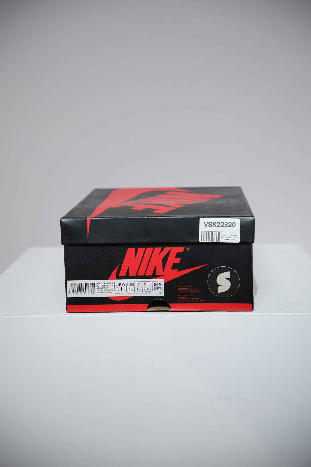 Jordan 1 High Royal Toe (Taille 45)