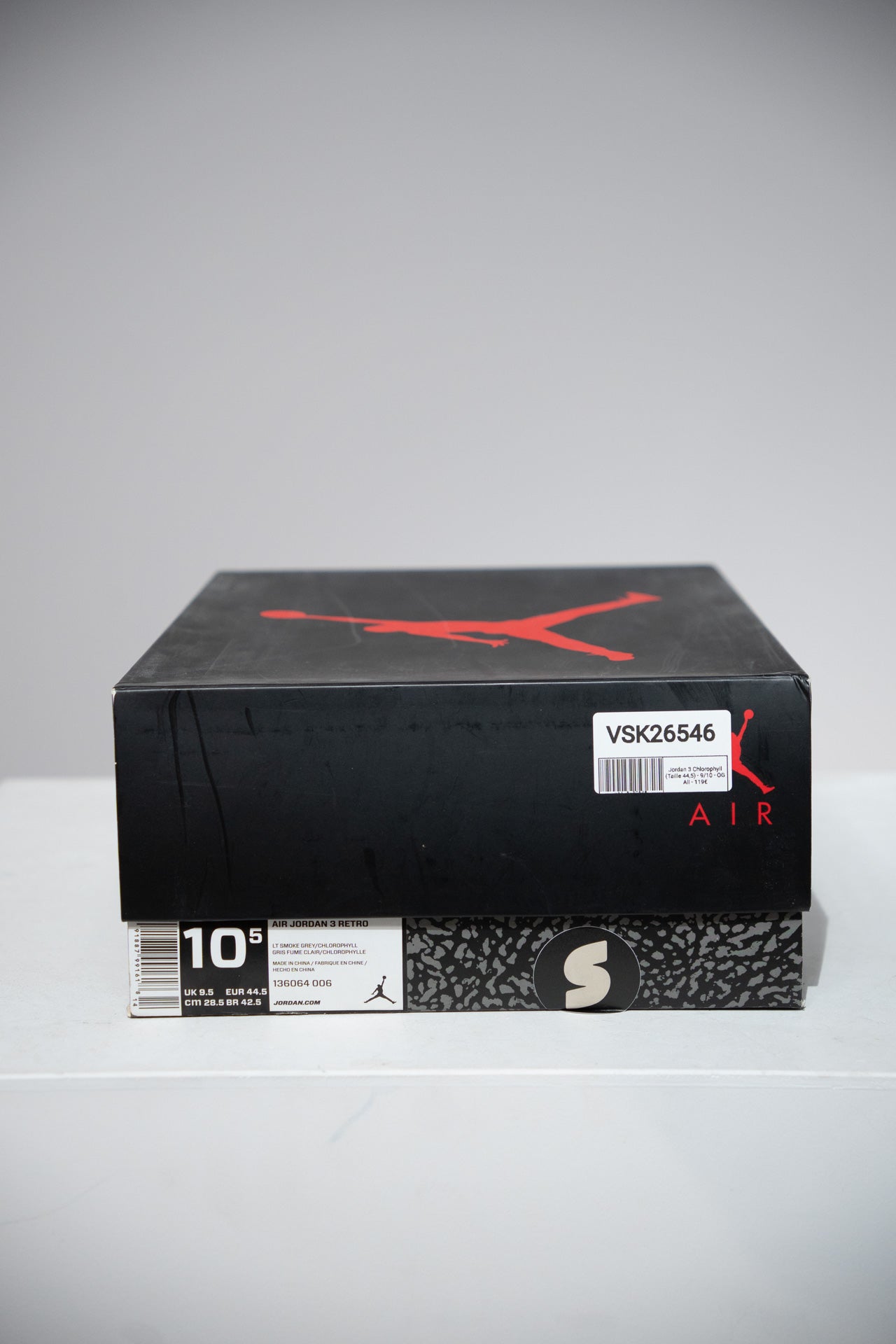 Jordan 3 Chlorophyll (Taille 44,5)