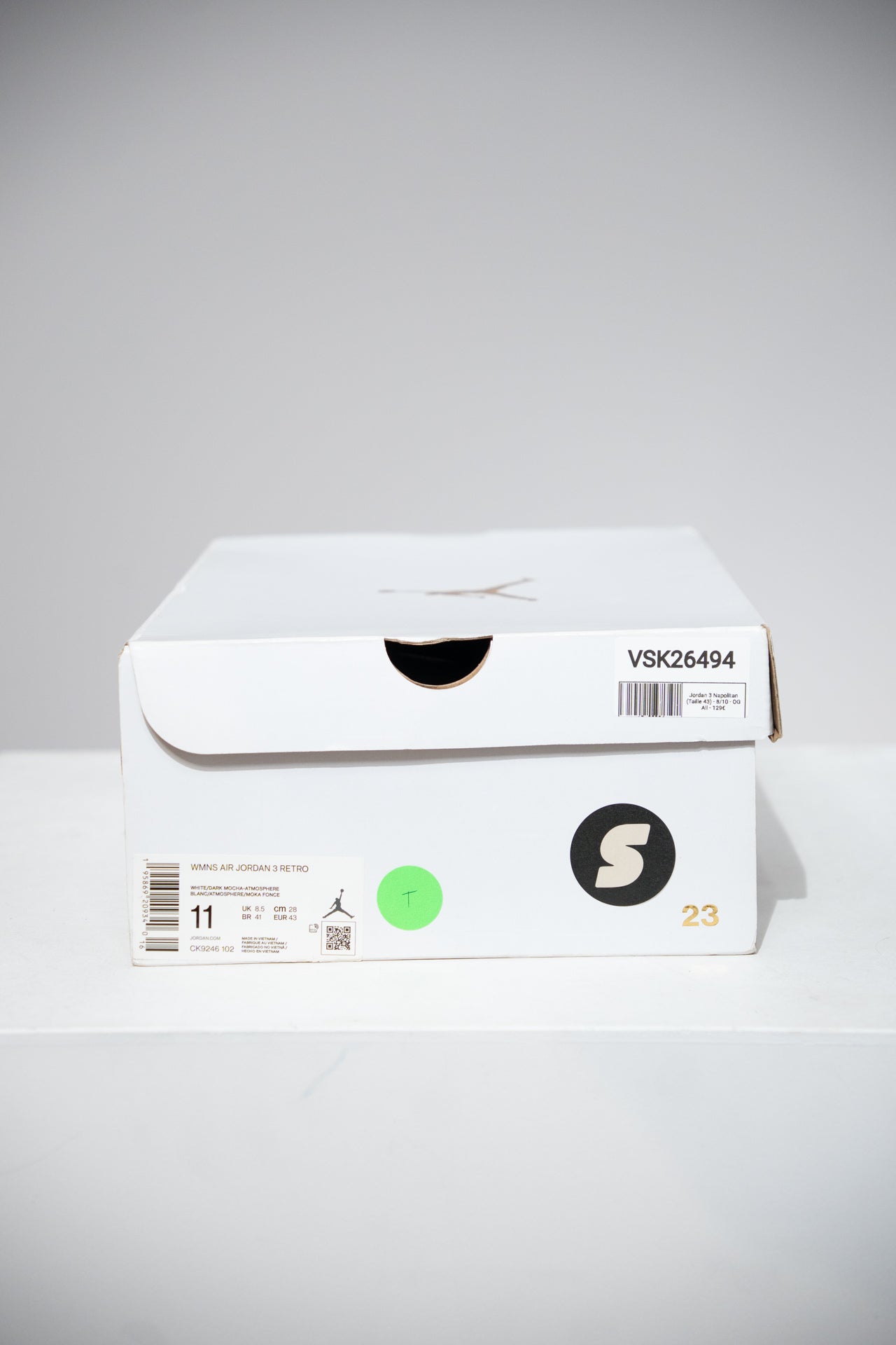 Jordan 3 Napolitan (Taille 43)