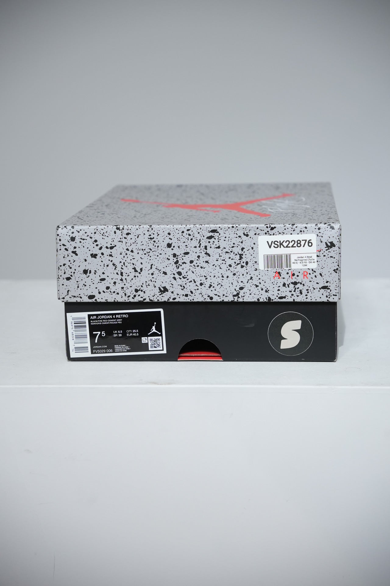 Jordan 4 Bred Reimagined (Taille 40,5)