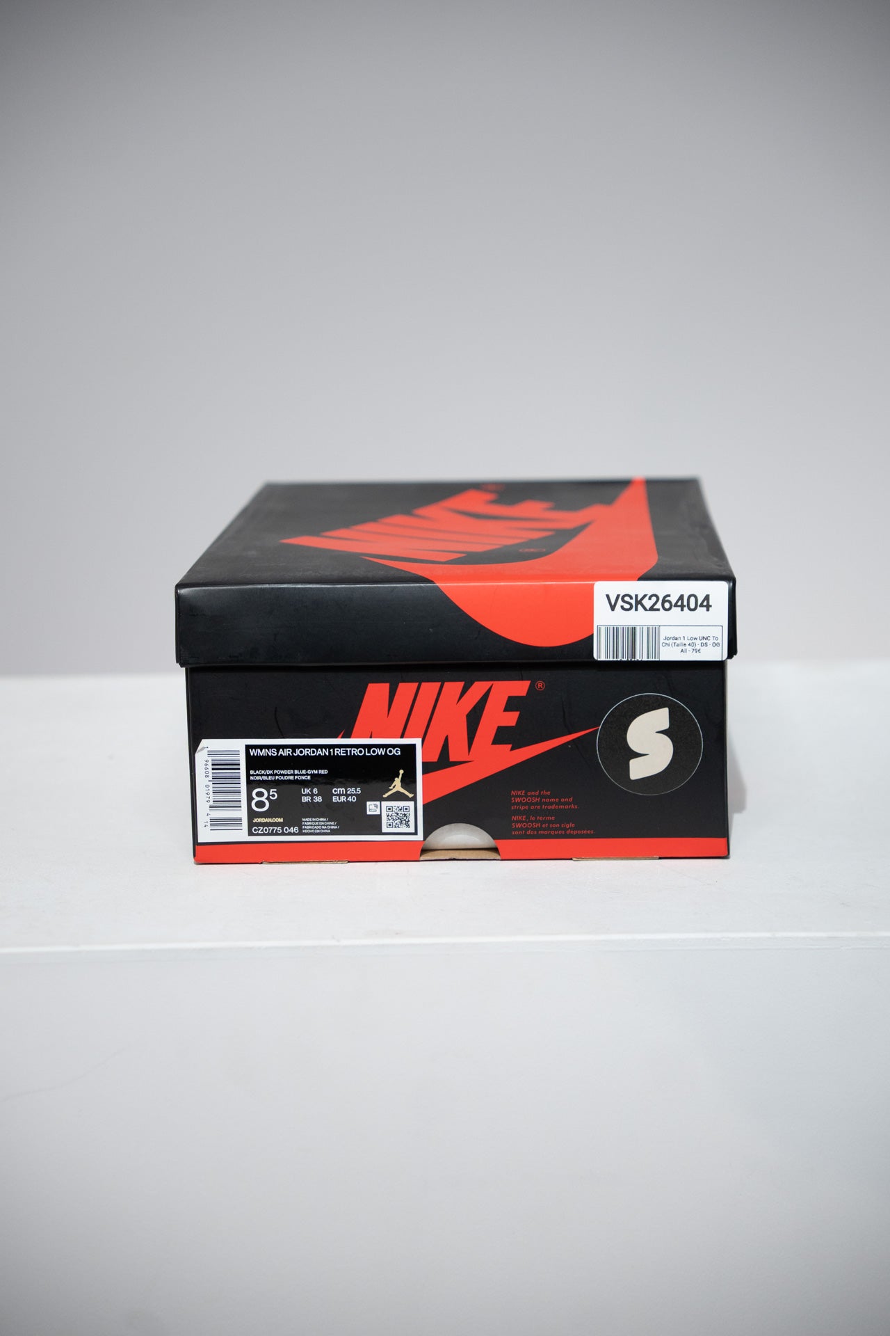 Jordan 1 Low UNC To Chi (Taille 40)