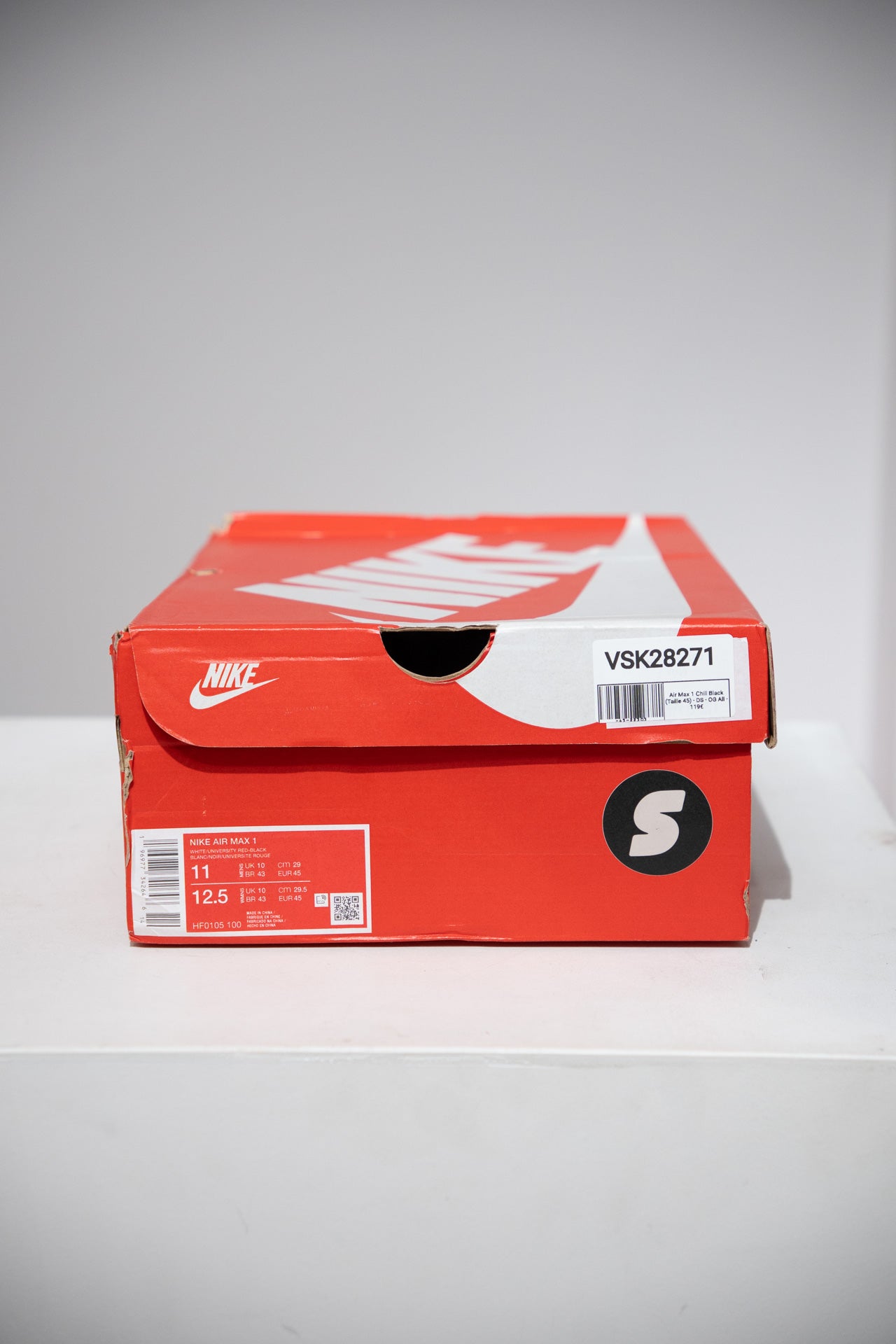 Air Max 1 Chili Black (Taille 45)