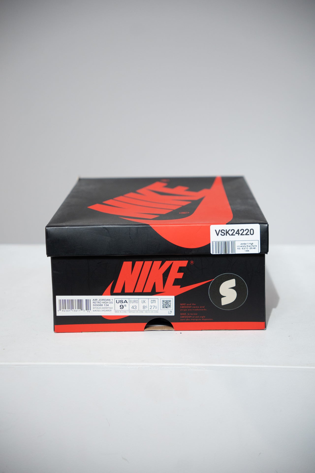 Jordan 1 High University Blue (Taille 43)