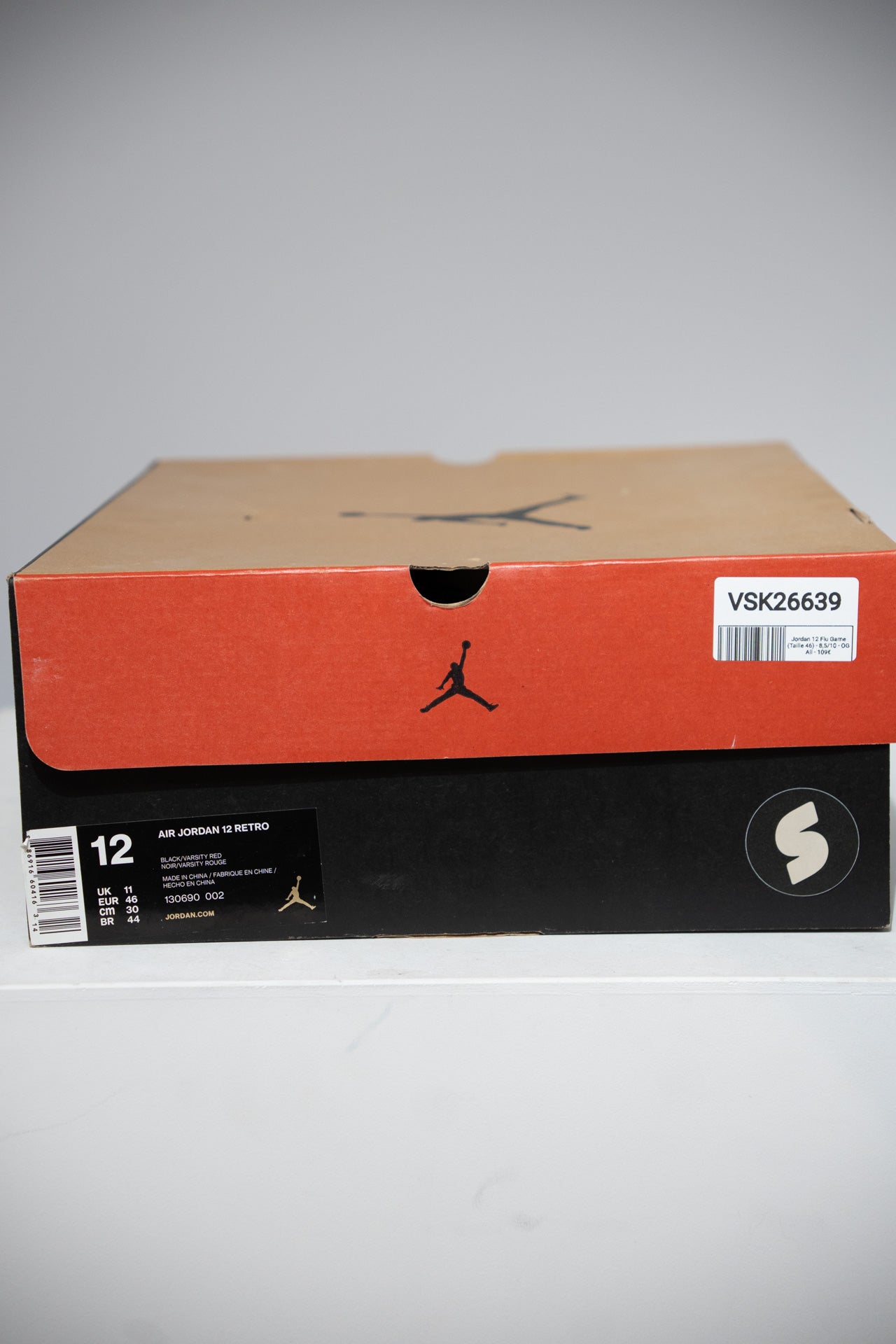 Jordan 12 Flu Game (Taille 46)