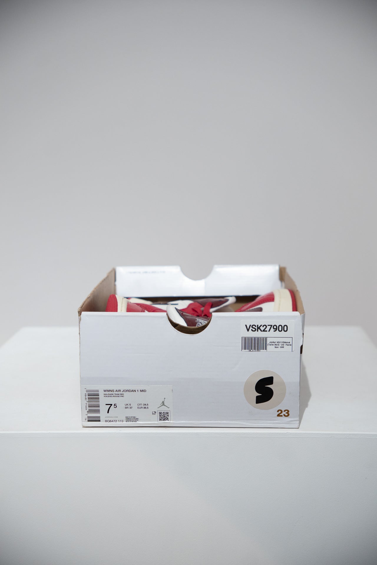 Jordan Mid Hibiscus (Taille 38,5)