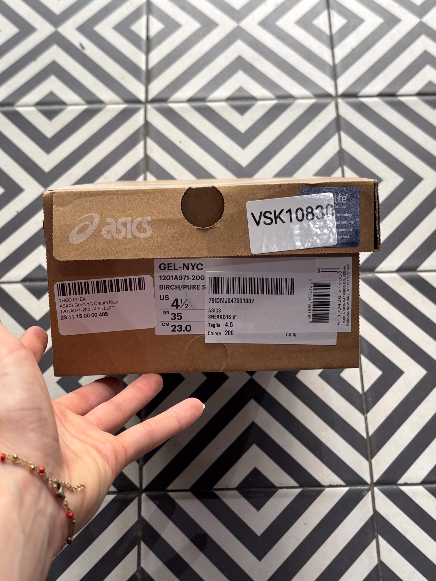 Asics Gel NYC Cream Kale (Taille 37)