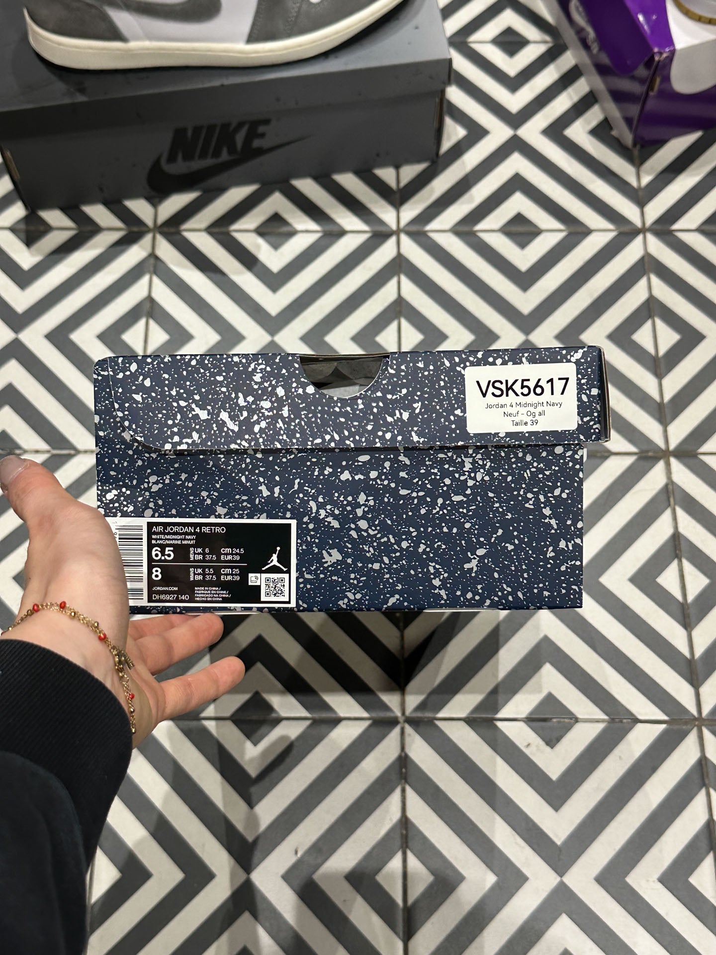 Jordan 4 Midnight Navy (Taille 39)