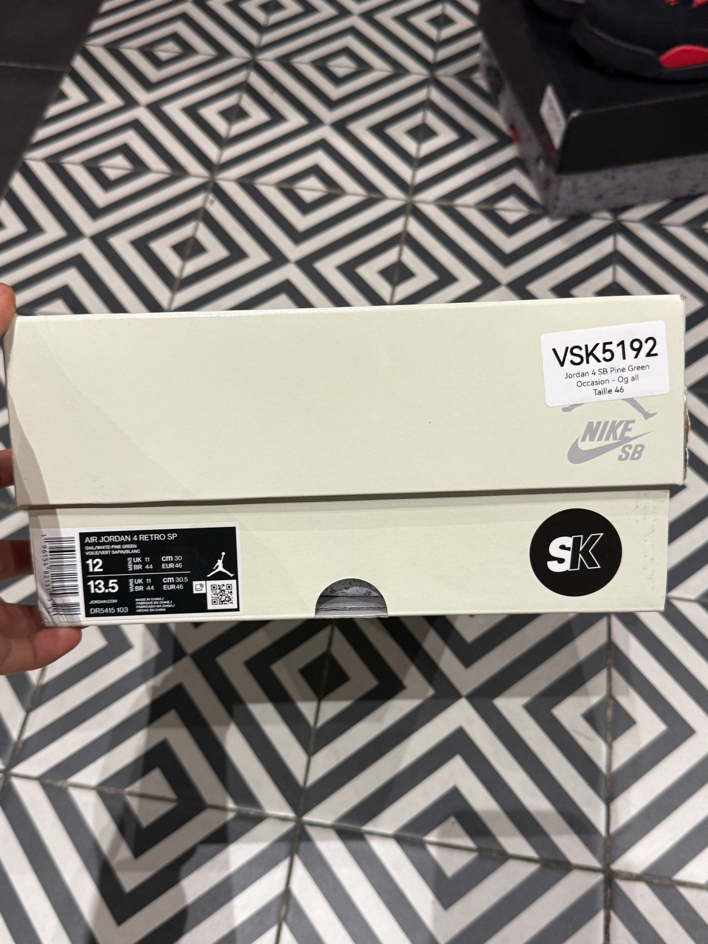 Jordan 4 SB Pine Green (Taille 46)