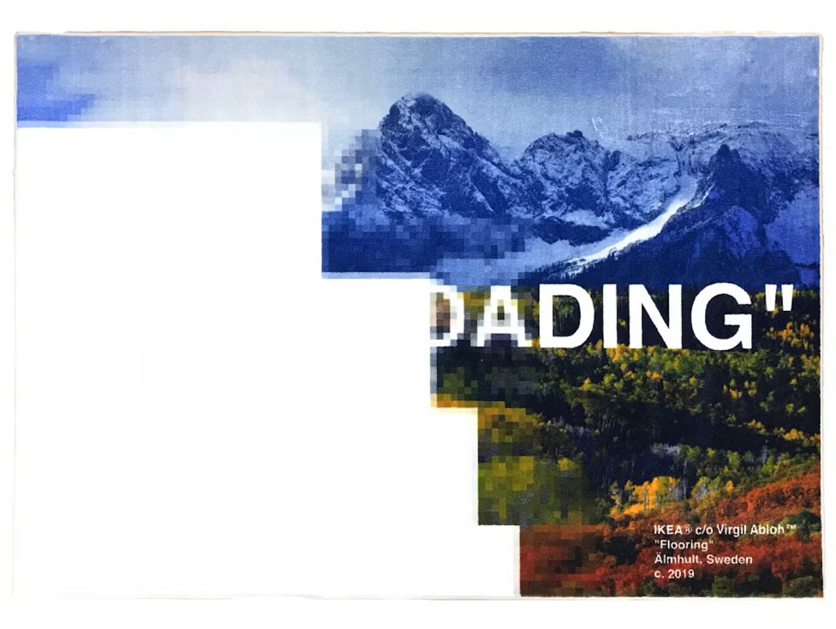 Tapis Virgil Abloh x IKEA "STILL LOADING" 140x200 cm
