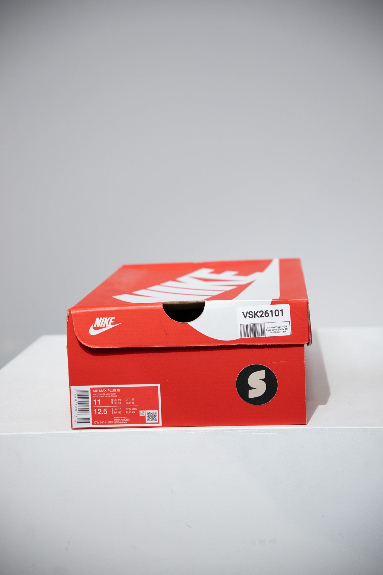 Air Max Plus (TN) III Triple White (Taille 45)