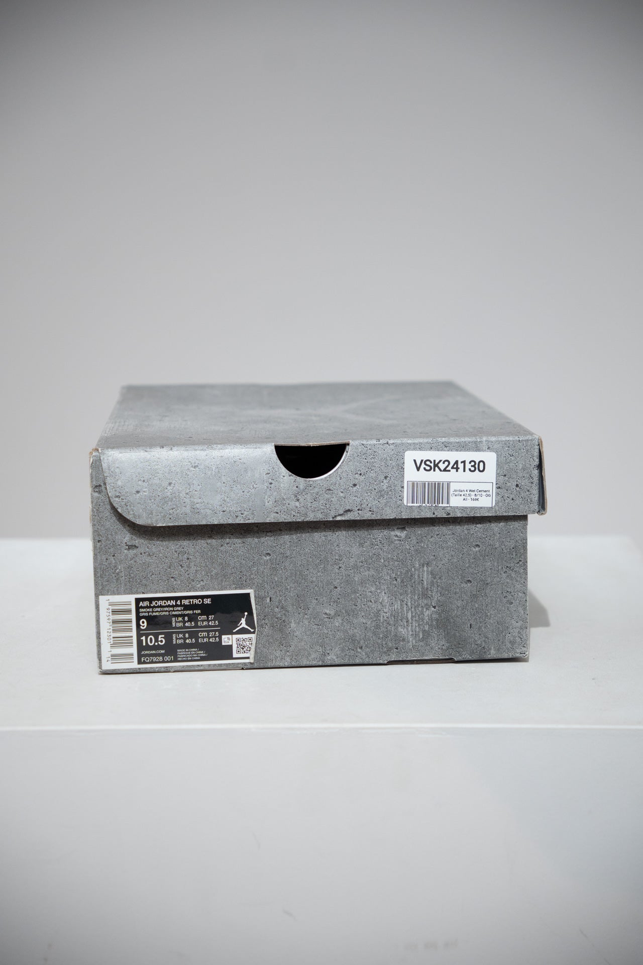 Jordan 4 Wet Cement (Taille 42,5)