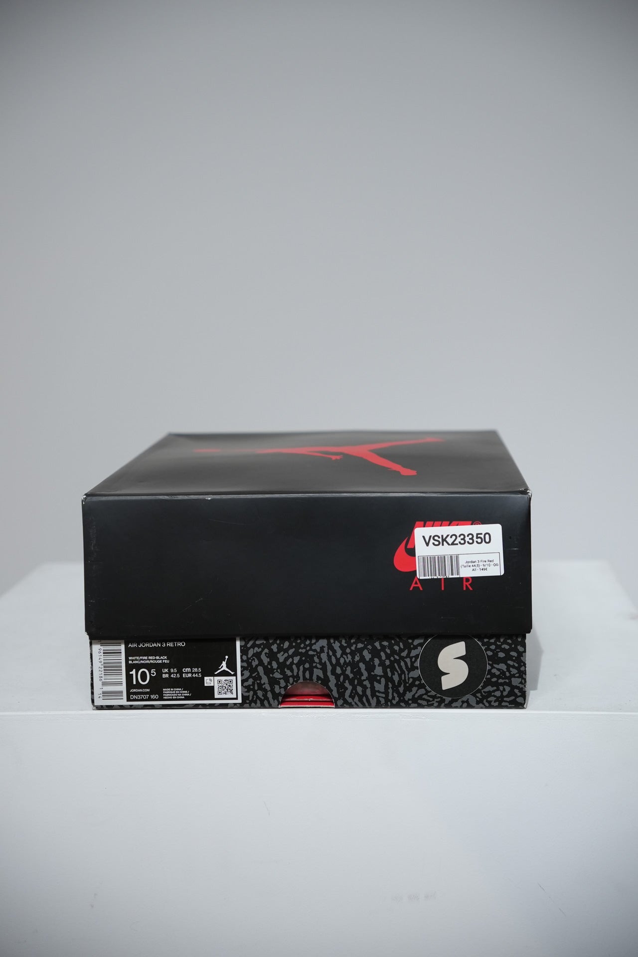 Jordan 3 Fire Red (Taille 44,5)