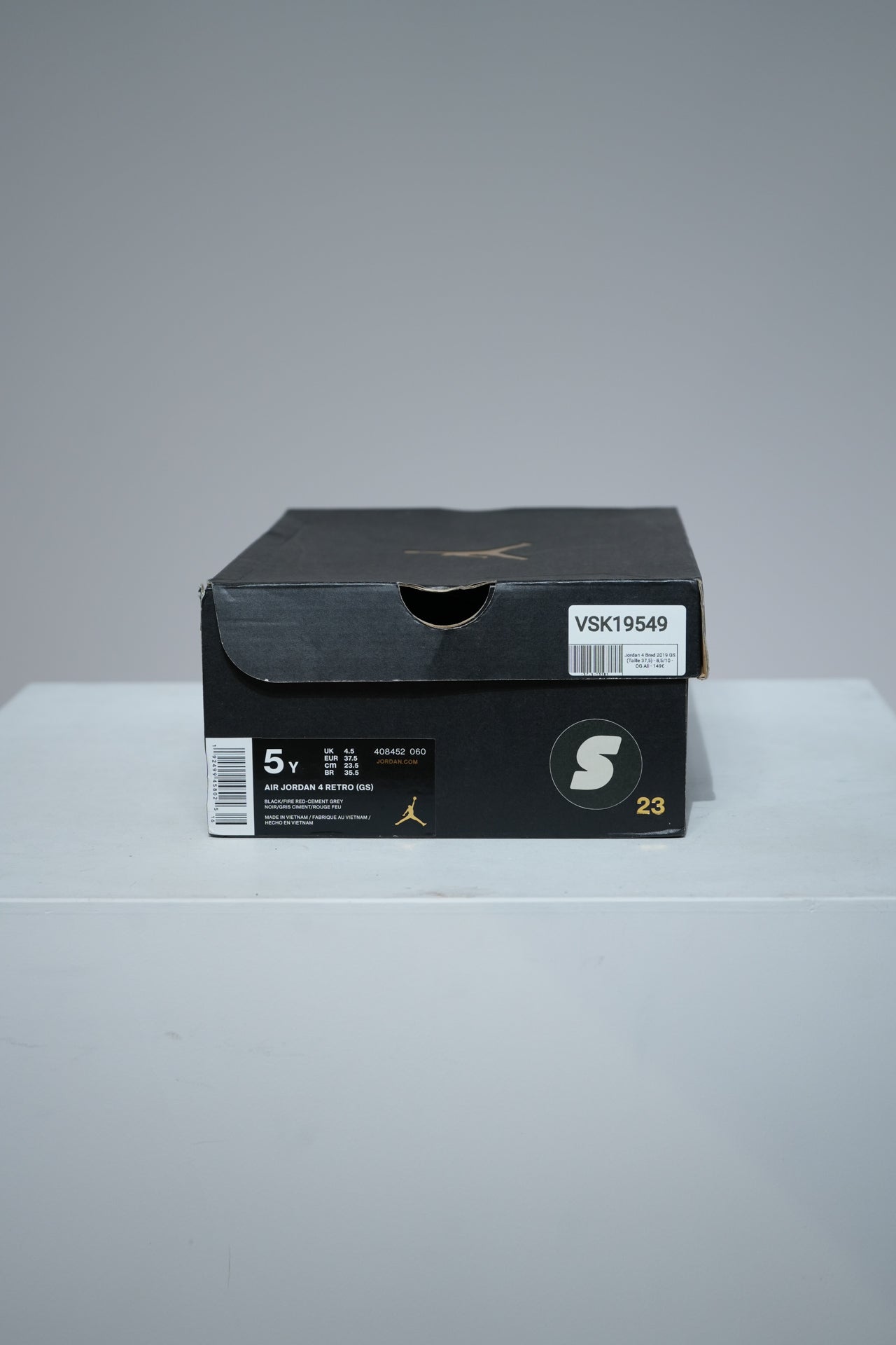 Jordan 4 Bred 2019 GS (Taille 37,5)