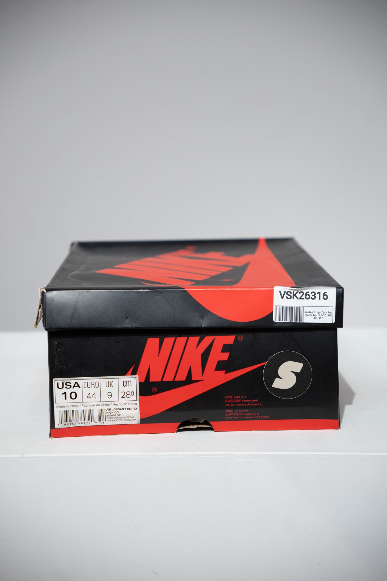 Jordan 1 High Gym Red (Taille 44)