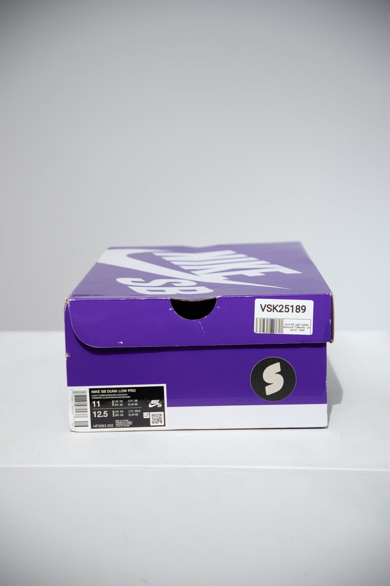 Dunk SB Light Carbon Monarch (Taille 45)
