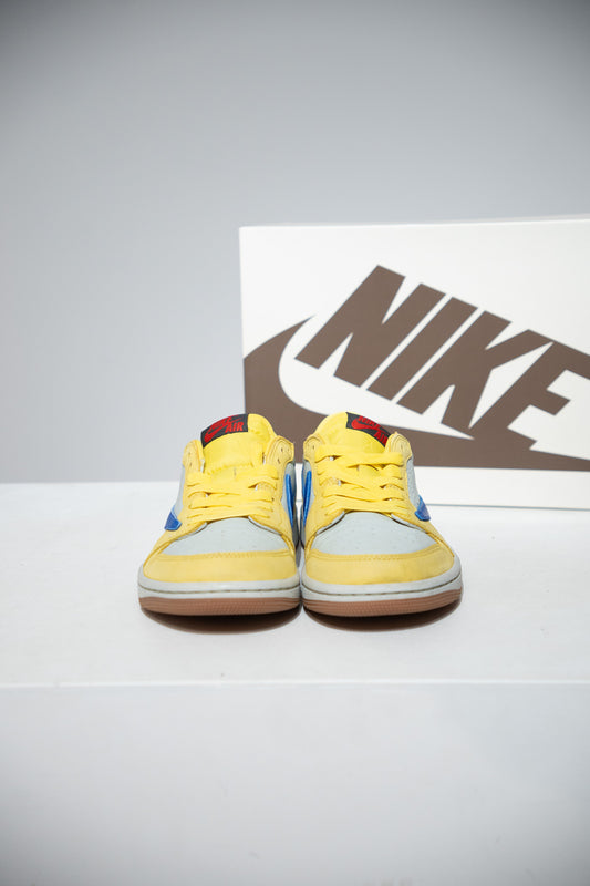 Jordan 1 Low Travis Scott Canary Yellow (Taille 38)