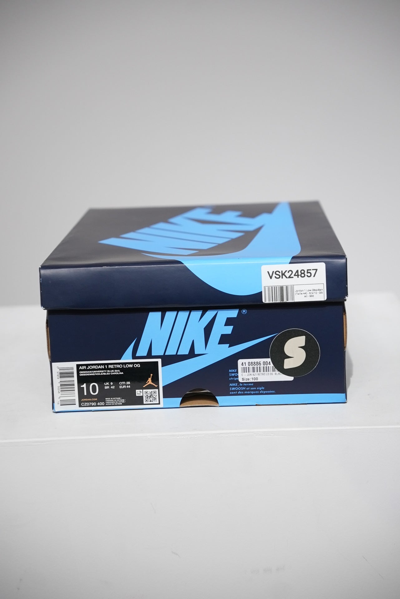 Jordan 1 Low Obsidian (Taille 44)