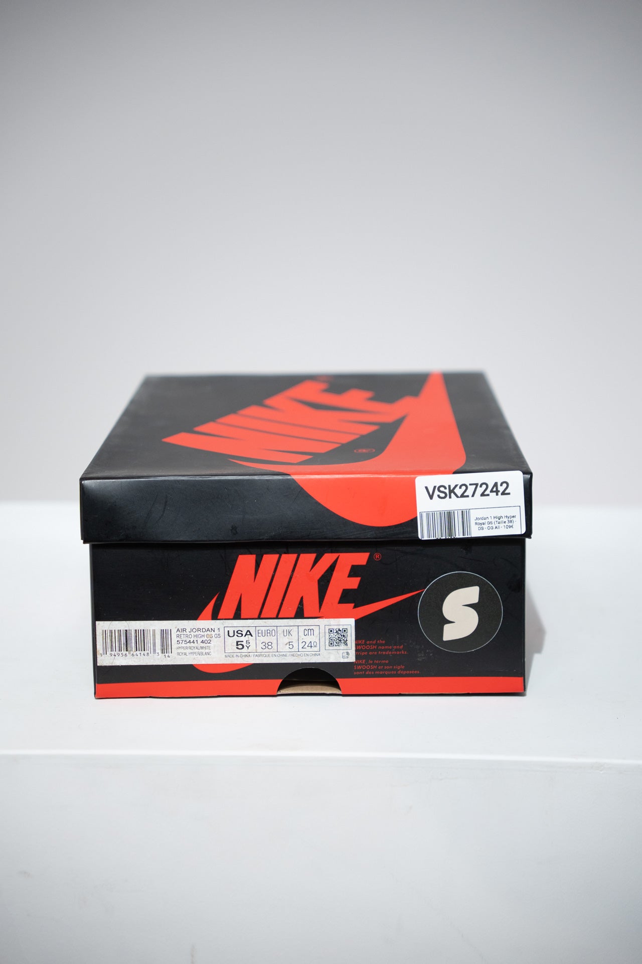 Jordan 1 High Hyper Royal GS (Taille 38)