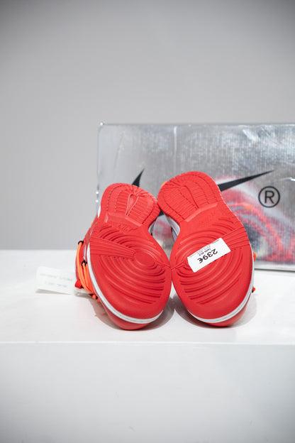 Dunk Low Off-White University Red (Taille 40,5)