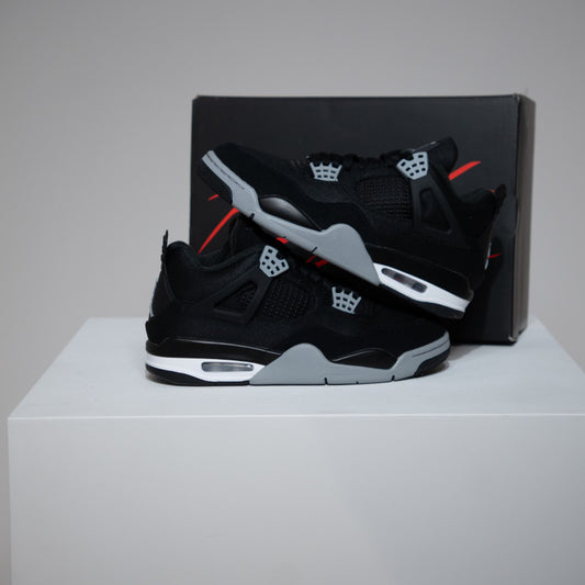 Jordan 4 Black Canvas (Taille 45)