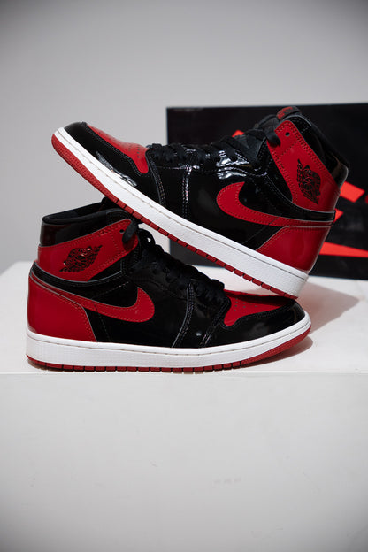 Jordan 1 High Patent Bred (Taille 42)