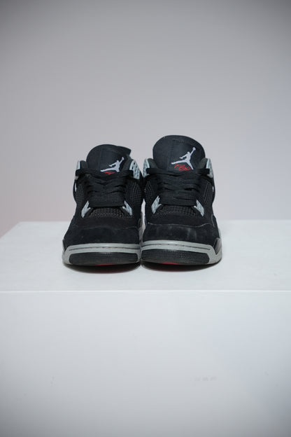 Jordan 4 Black Canvas (Taille 45)