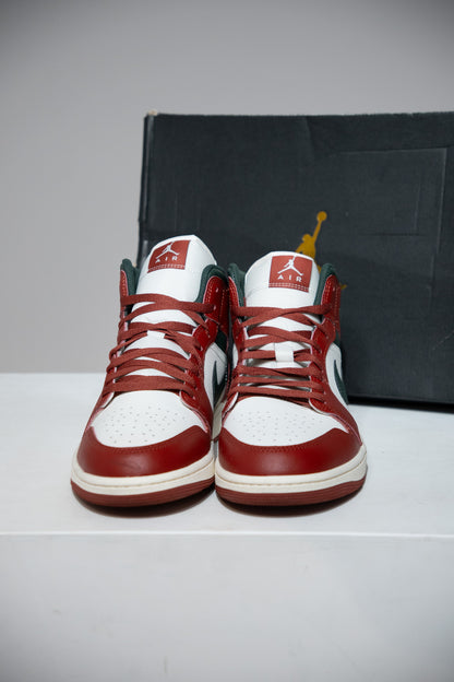 Jordan 1 Mid Redstone Midight Green (Taille 46)