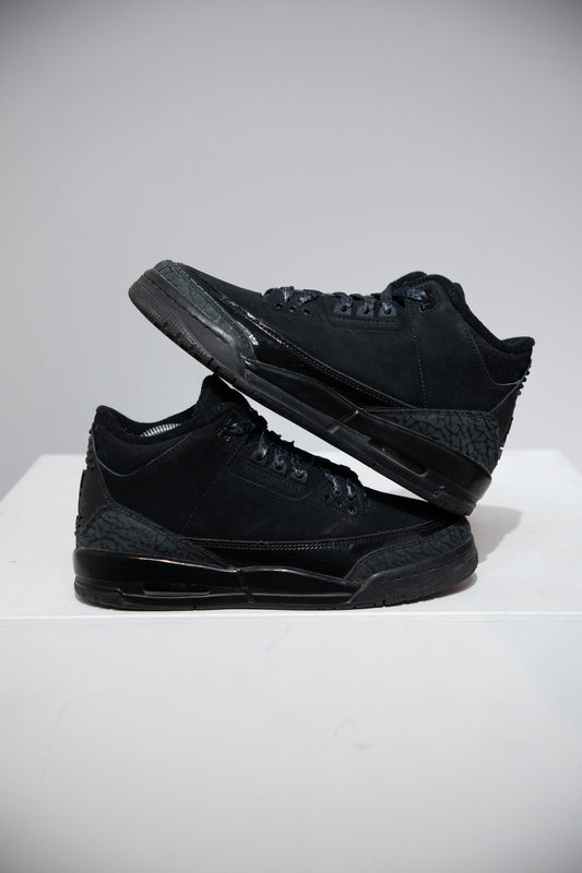 Jordan 3 Black Cat GS (Taille 38,5)