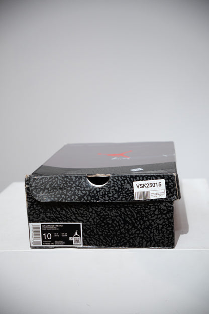 Jordan 3 White Cement Grey (Taille 44)