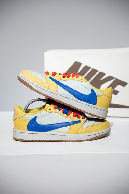 Jordan 1 Low Travis Scott Canary Yellow (Taille 38,5)