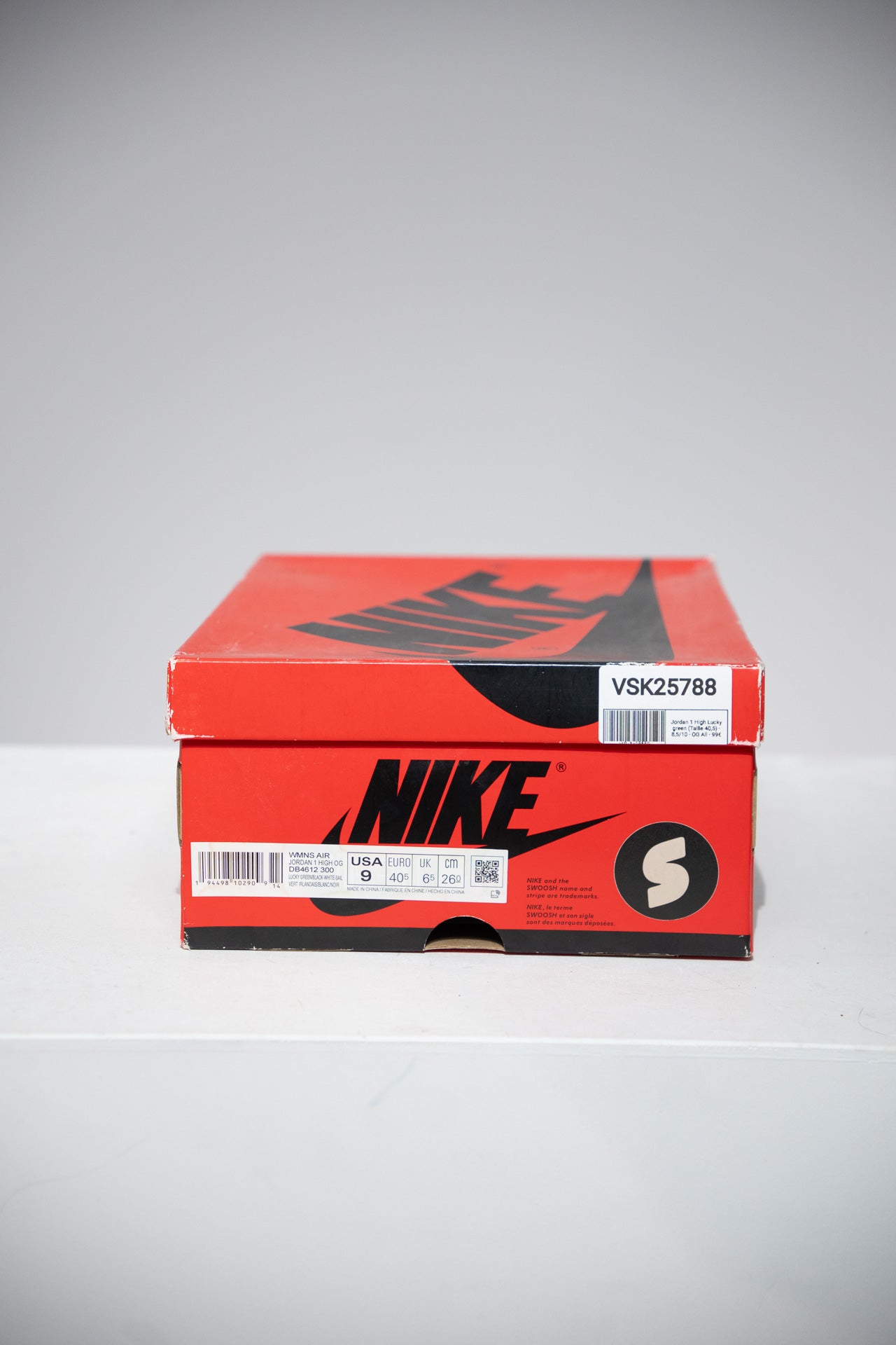 Jordan 1 High Lucky green (Taille 40,5)