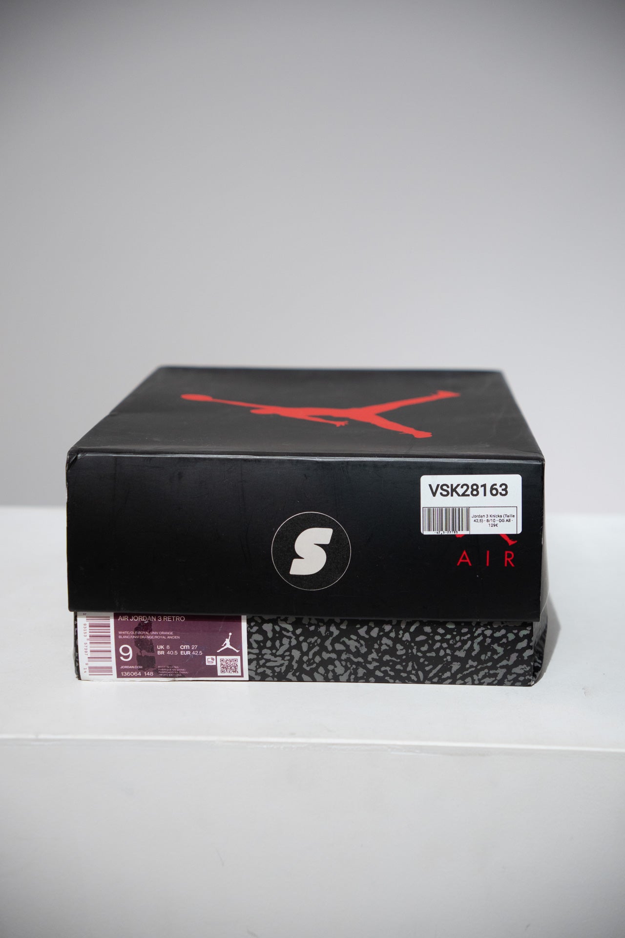 Jordan 3 Knicks (Taille 42,5)
