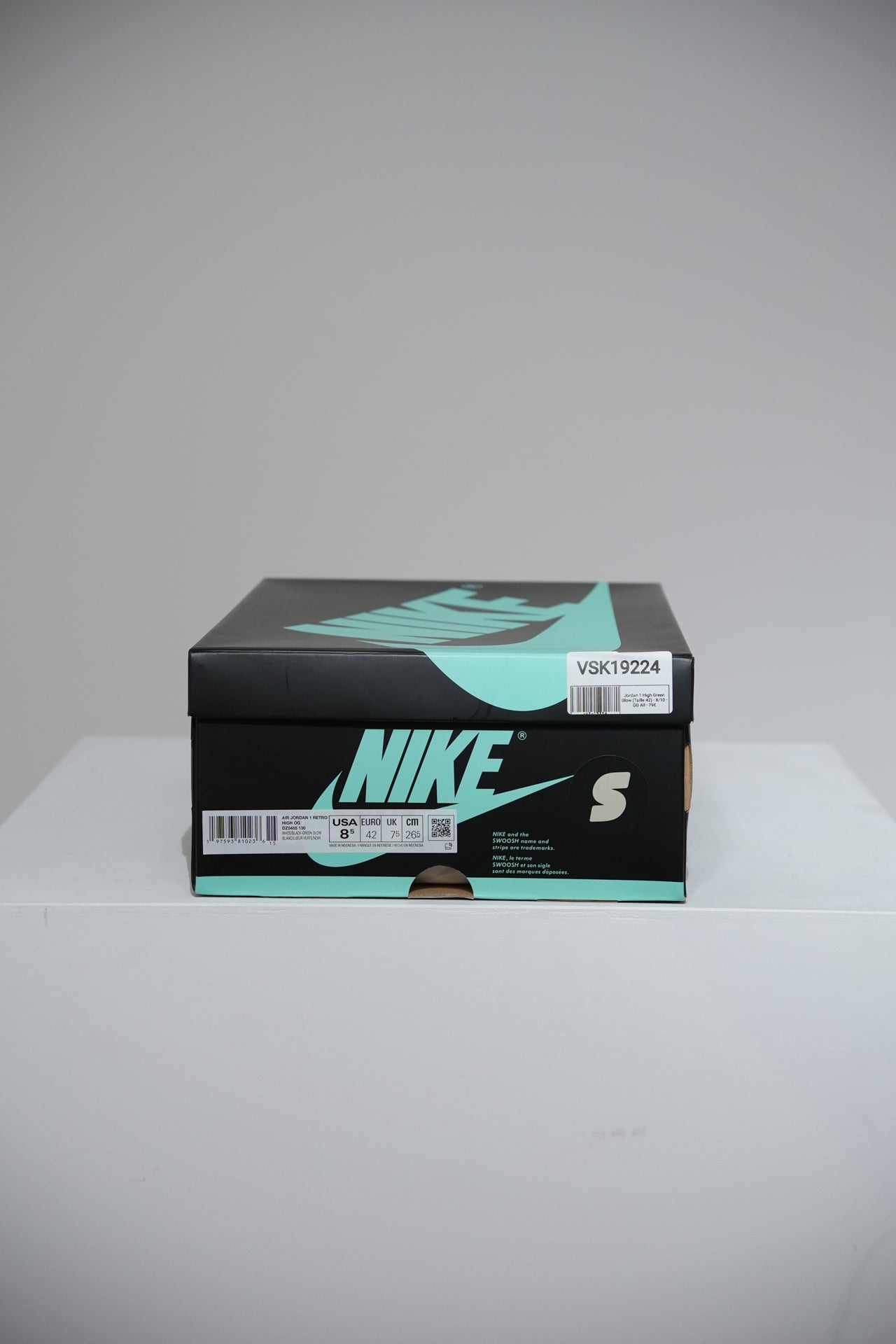 Jordan 1 High Green Glow (Taille 42)