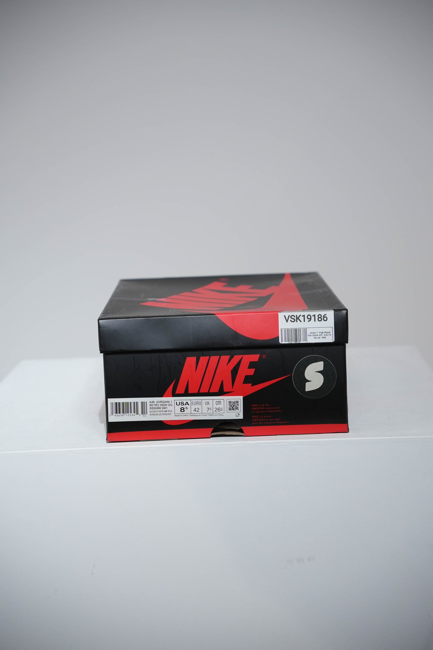 Jordan 1 High Royal Toe (Taille 42)