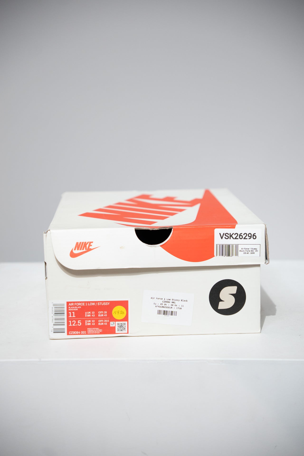 Air Force 1 Stussy Black (Taille 45)