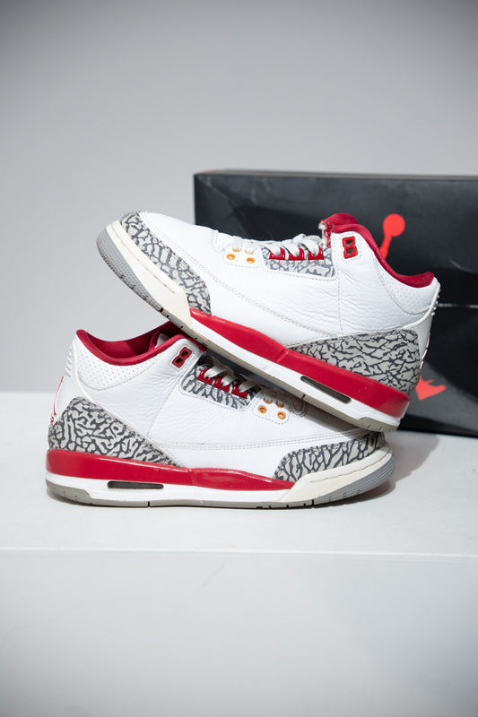 Jordan 3 Cardinal Red GS (Taille 38)