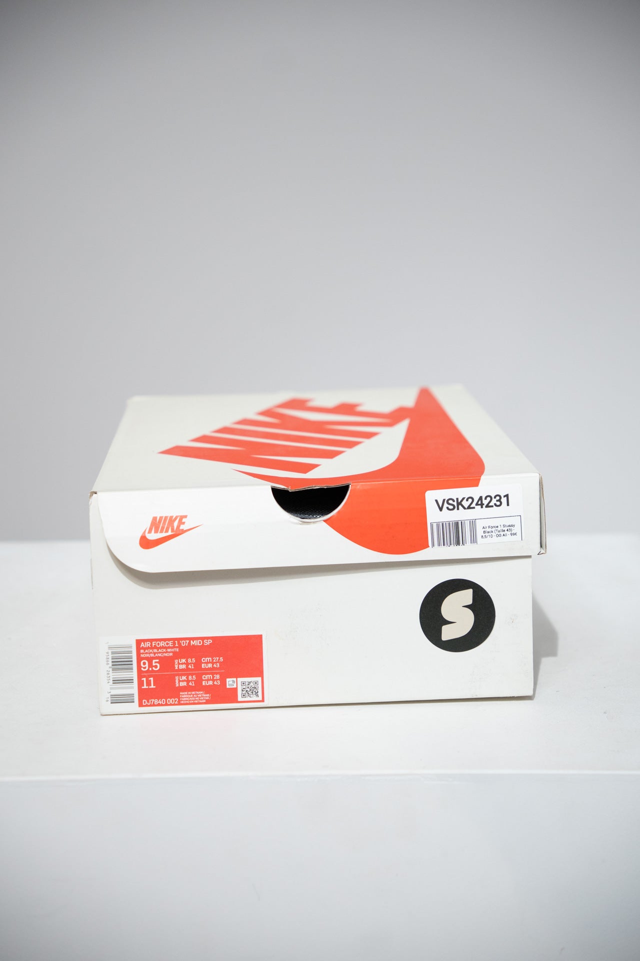 Air Force 1 Stussy Black (Taille 43)