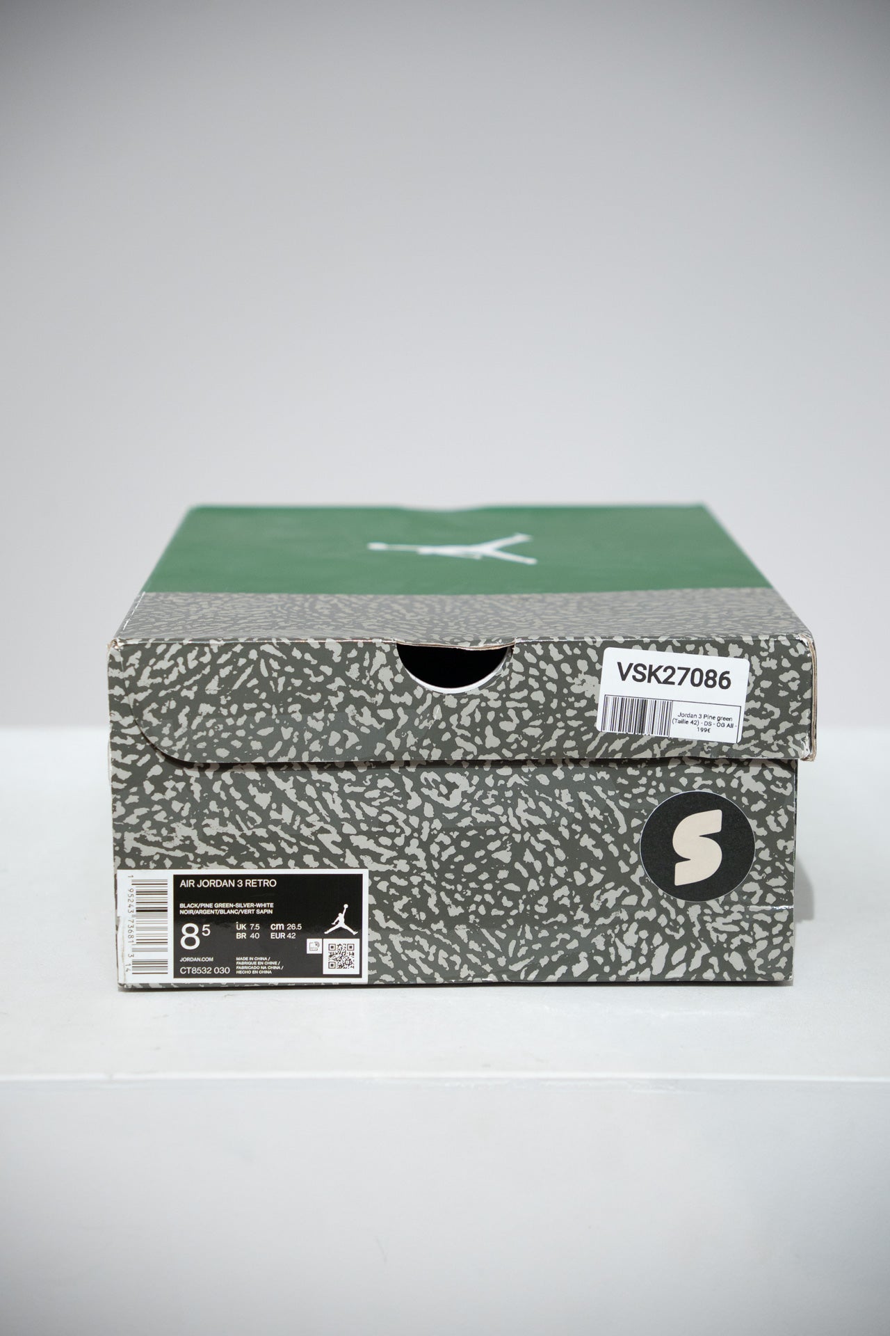 Jordan 3 Pine green (Taille 42)