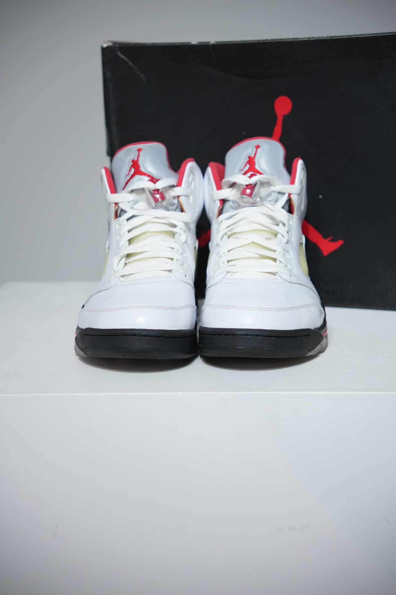 Jordan 5 Fire Red Silver Tongue (Taille 44,5)