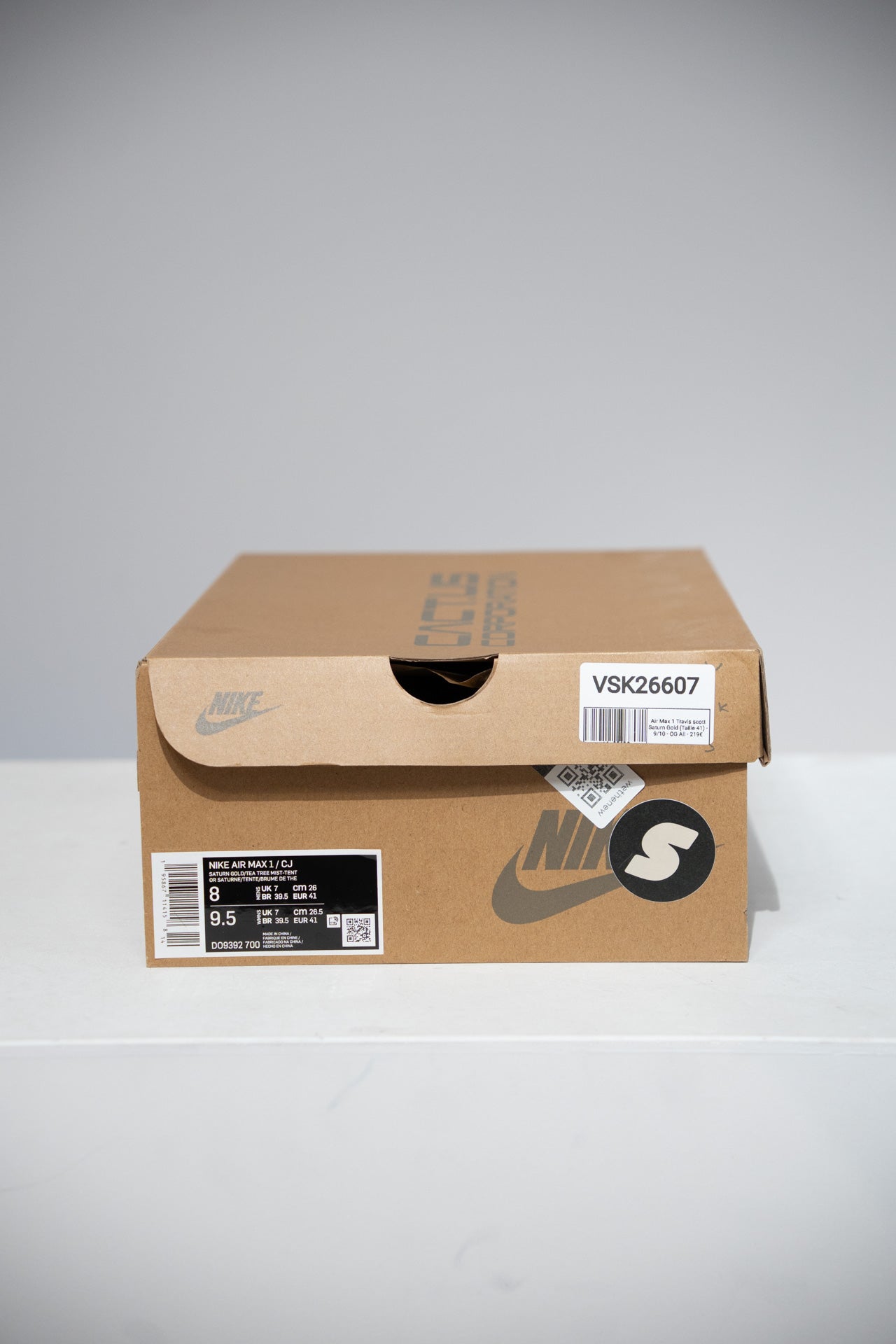 Air Max 1 Travis scott Saturn Gold (Taille 41)