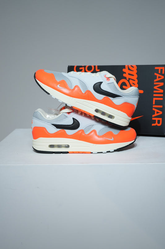 Air Max 1 Patta Hyper Crimson Pure Platinium (Taille 47,5)