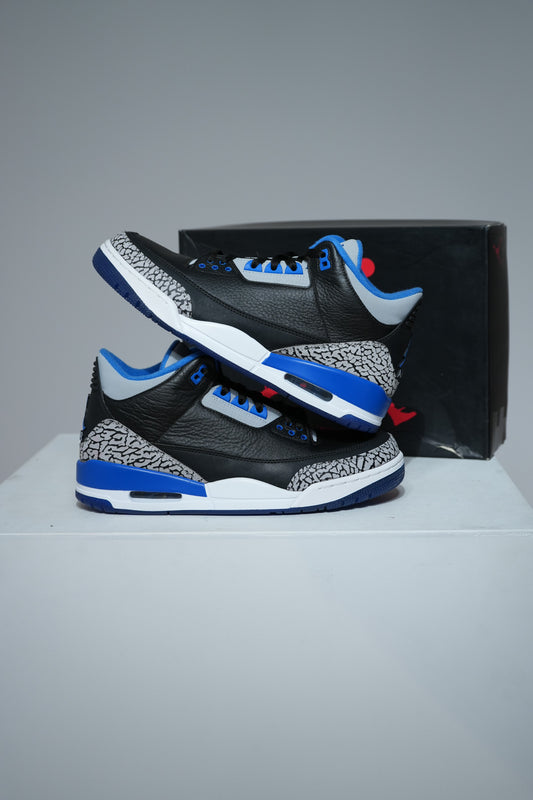 Jordan 3 Sport Blue (Taille 43)