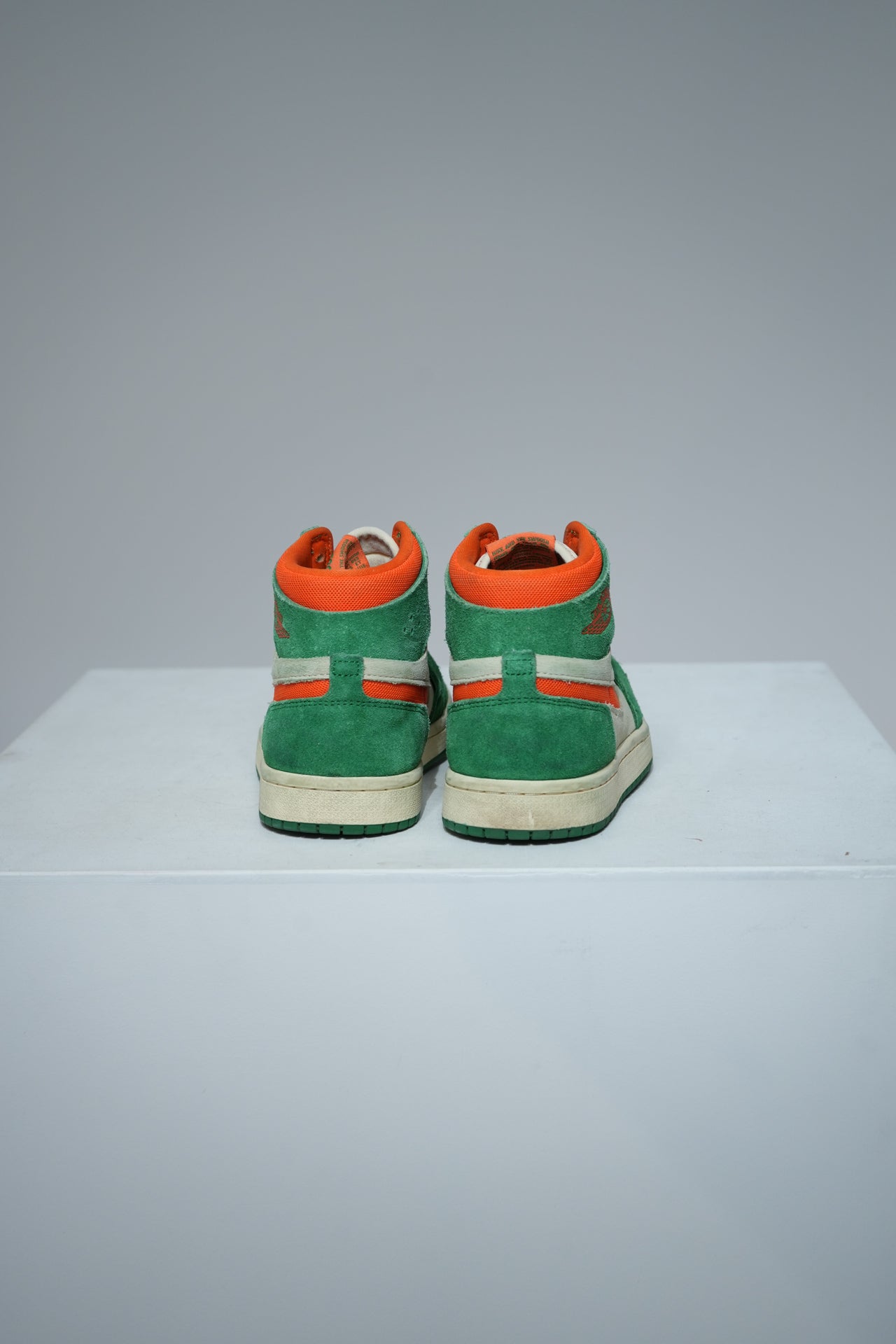 Jordan 1 high Zoom Pine Green Orange Blaze (Taille 38)