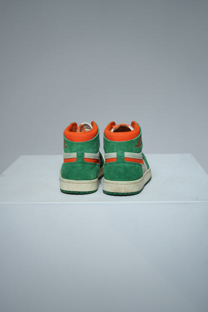 Jordan 1 high Zoom Pine Green Orange Blaze (Taille 38)