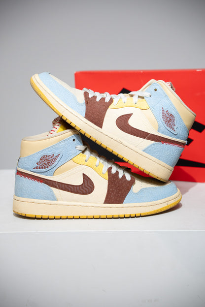 Jordan 1 Mid Maison Château Rouge (Taille 42,5)